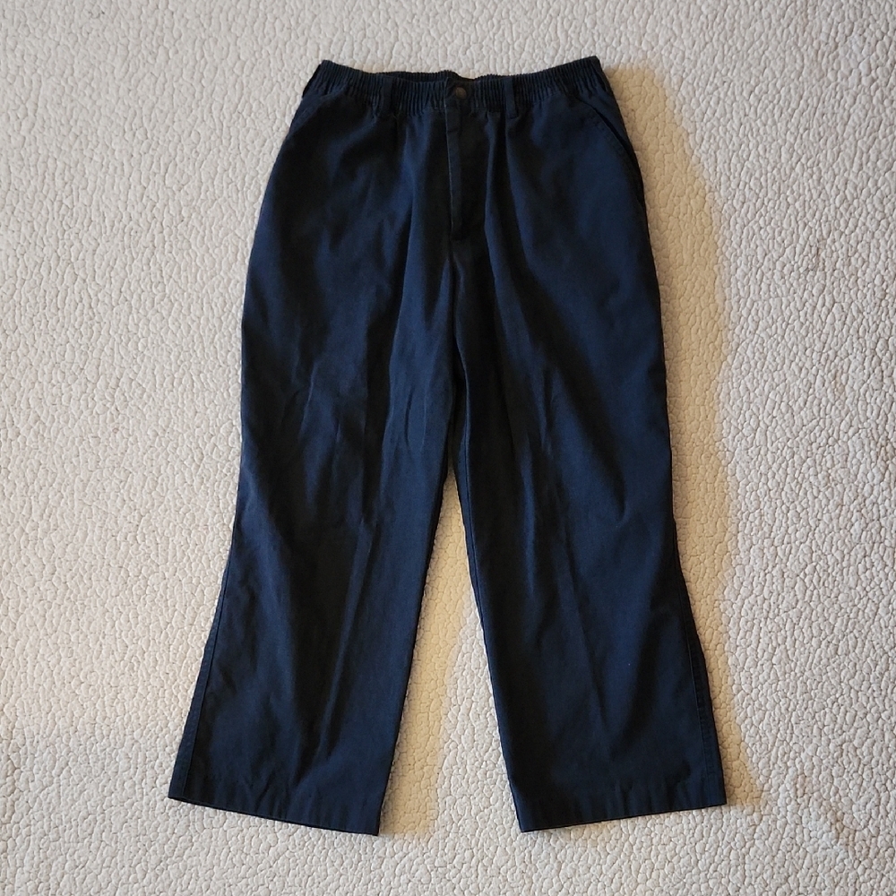 Vintage 90's Casual Joe Pull On Elastic Waist Relaxed Fit Slacks Minimalist